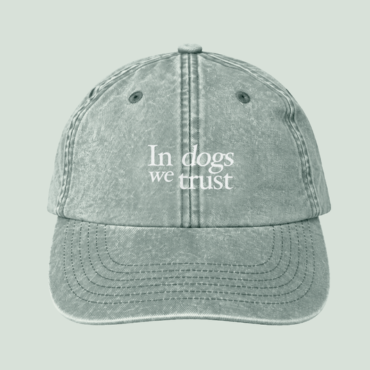 Cappellino "In Dogs We Trust"