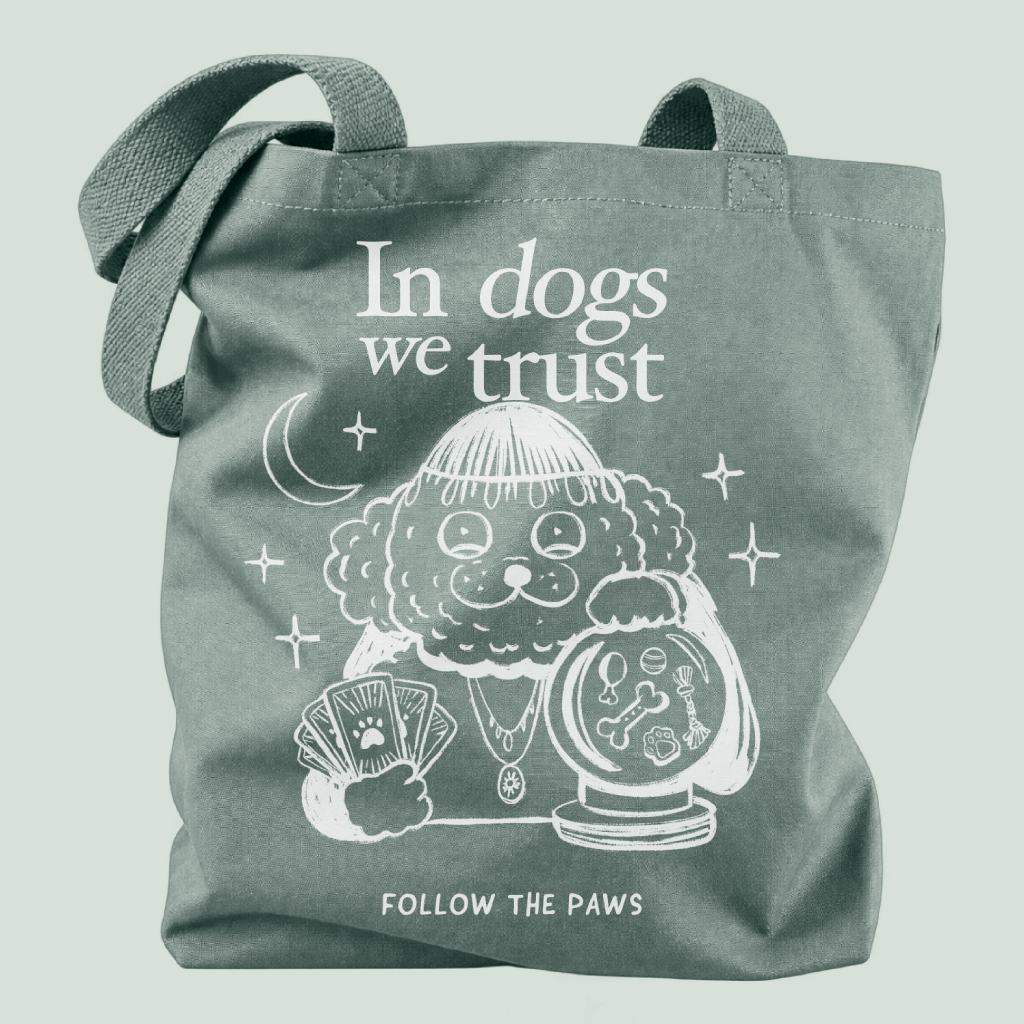 Tote bag "In Dogs We Trust"
