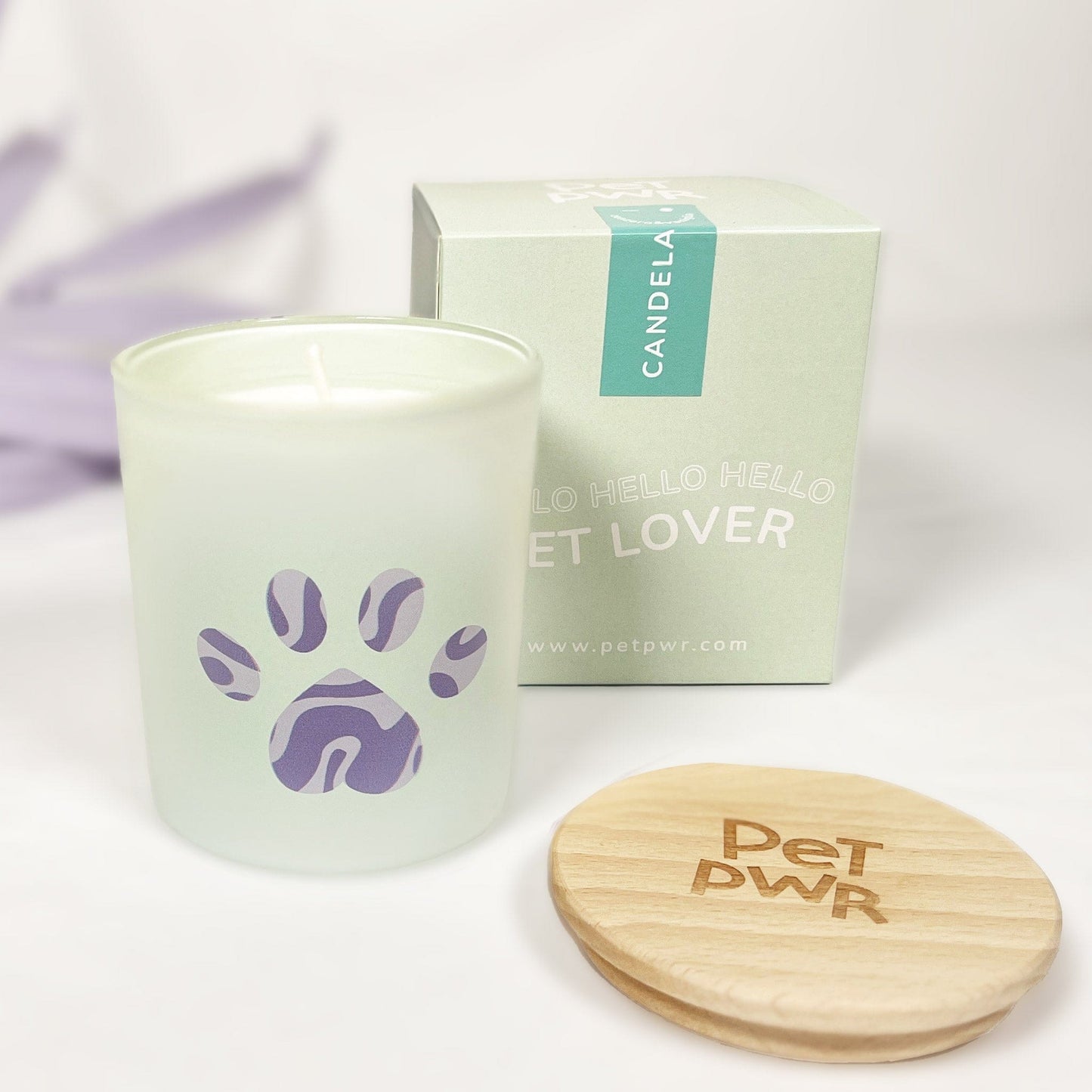 Candela verde "Zampa Swirl" 🐾