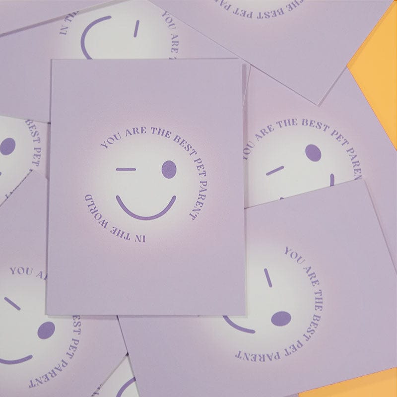 Greeting card "You are the best pet parent in the world"