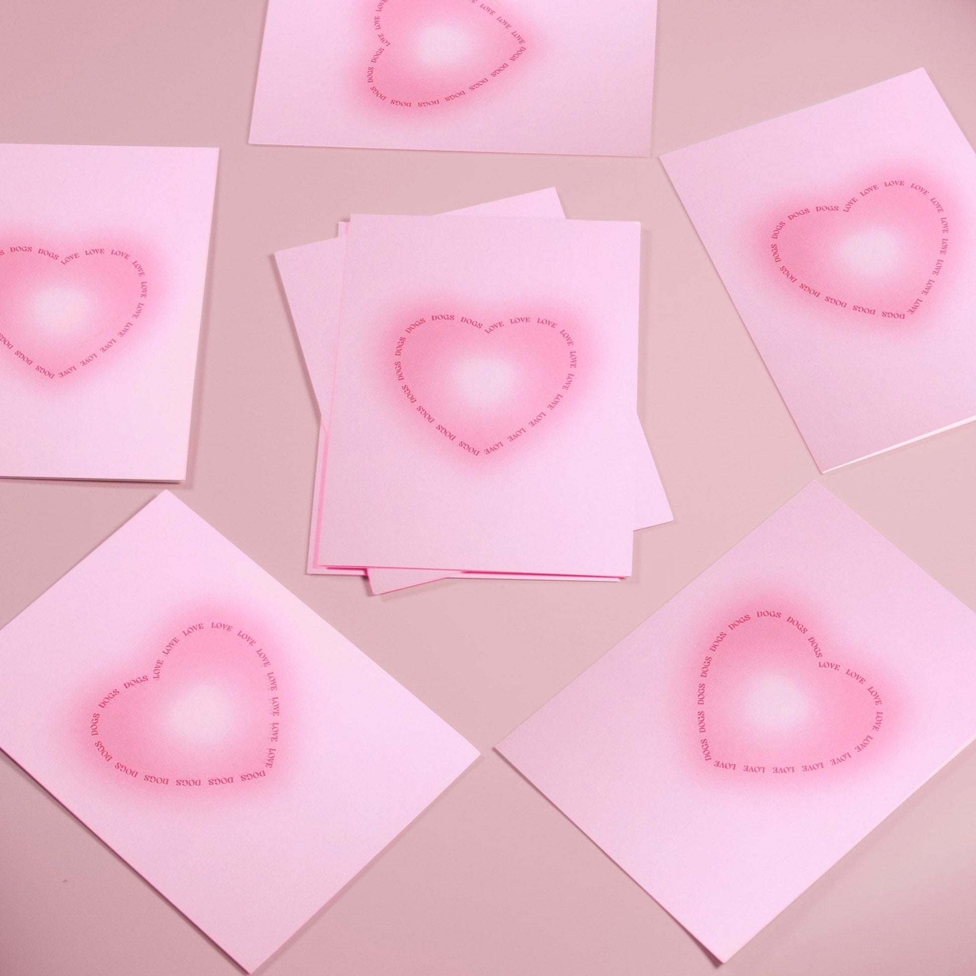 Greeting card "Love" dogs