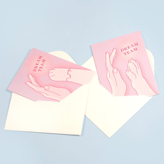 Greeting card "Dream team" 01