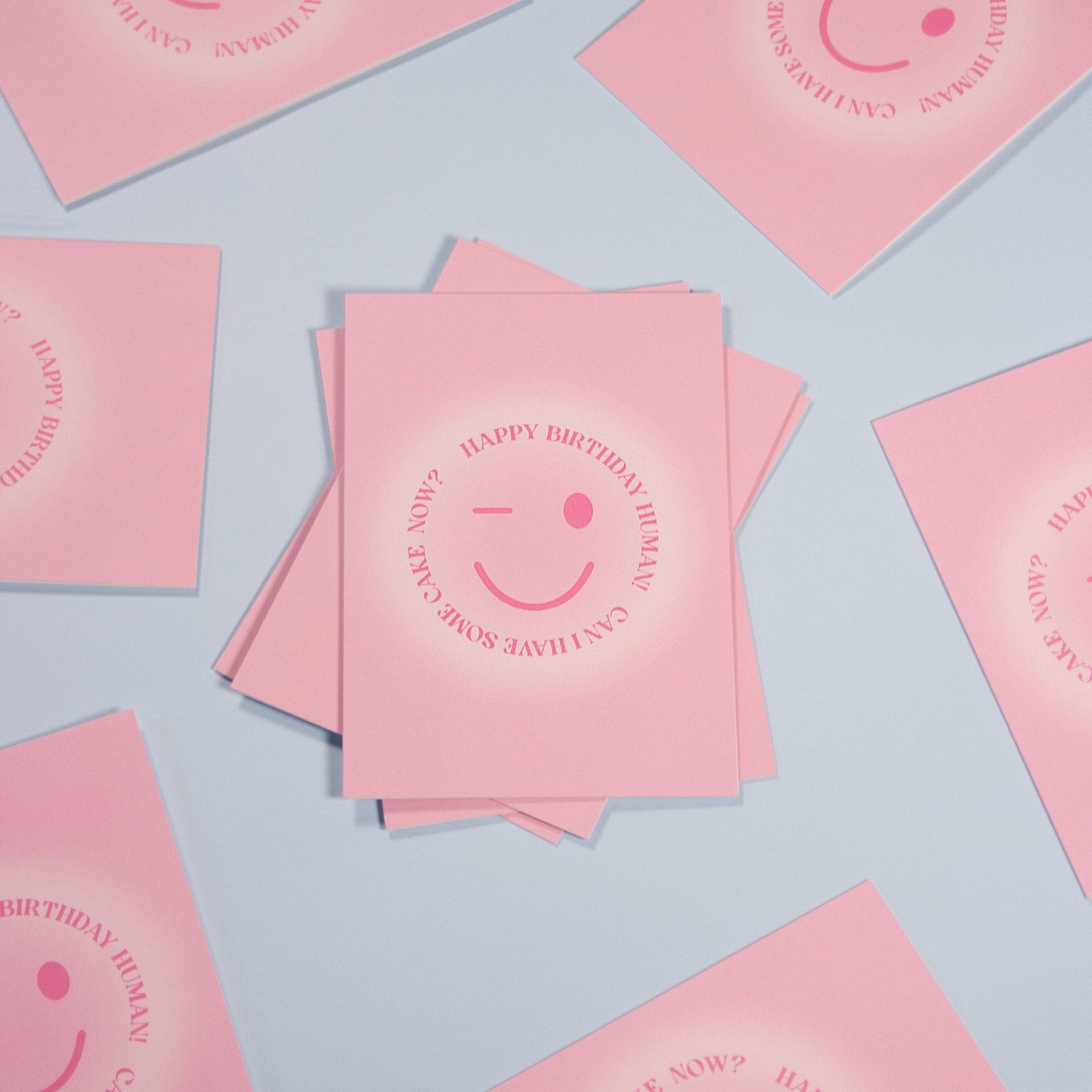 Greeting card "Happy birthday human" 02