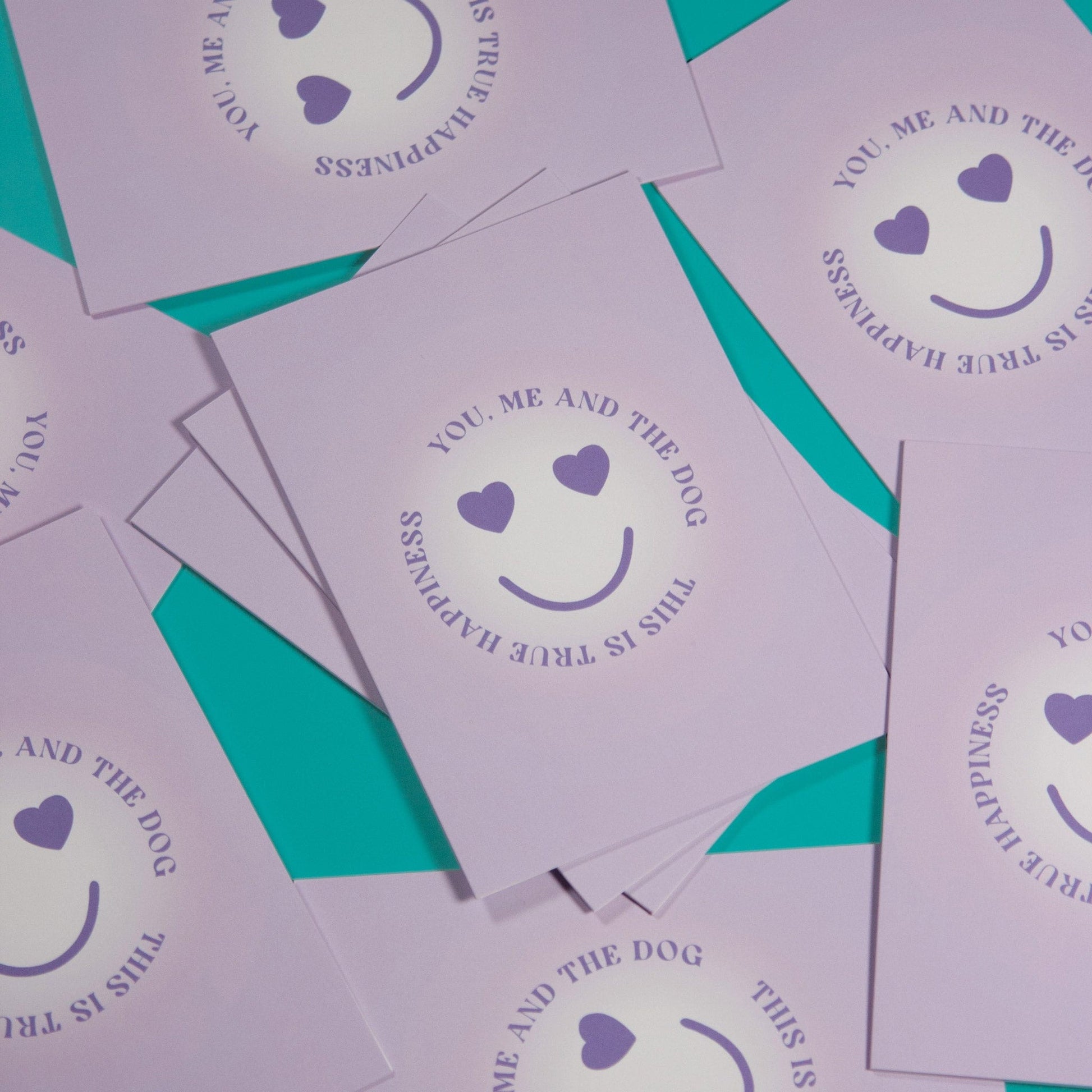 Greeting card "You and me" dog