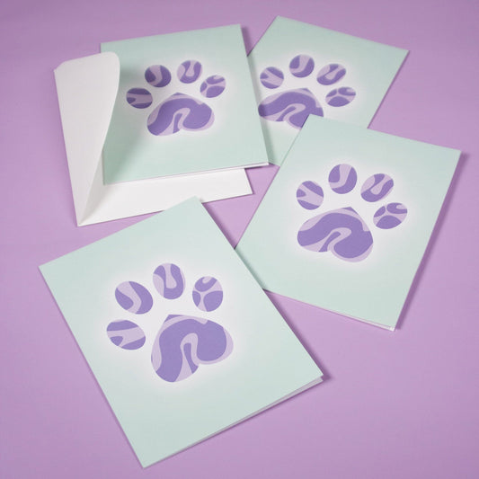 Greeting card "Zampa" πΎ swirl violka