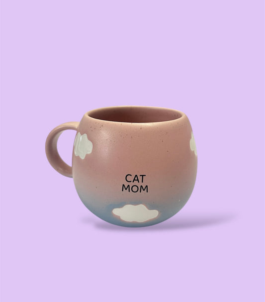 Tazza Cat Mom 250 ml - pink/blue
