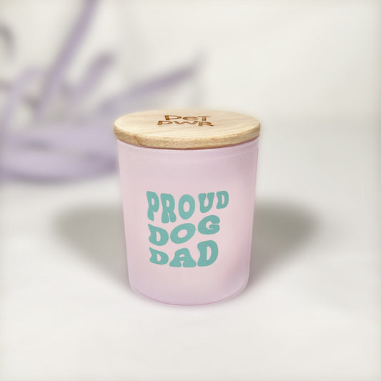 Lilac candle "Proud dog dad"