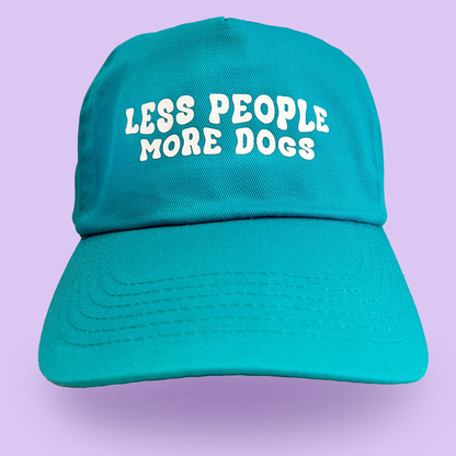 Cappellino "Less people more dogs"