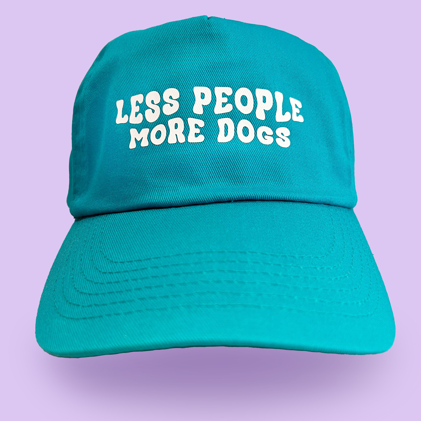 "Less people more dogs" cap