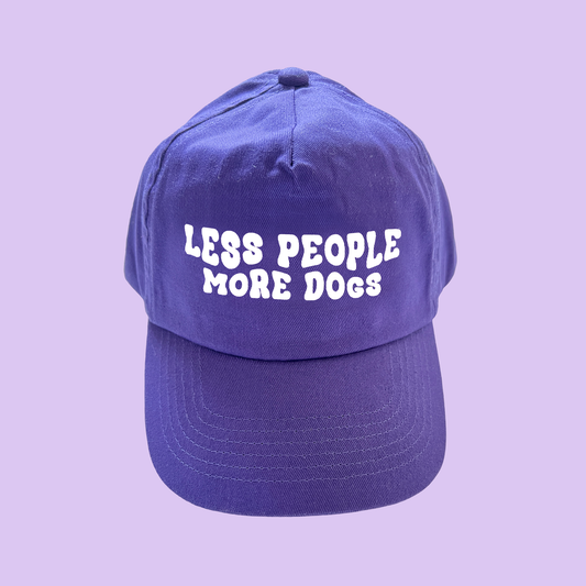 PetPwr-Cappellino-Less_People_more_Dogs-Viola-Fronte