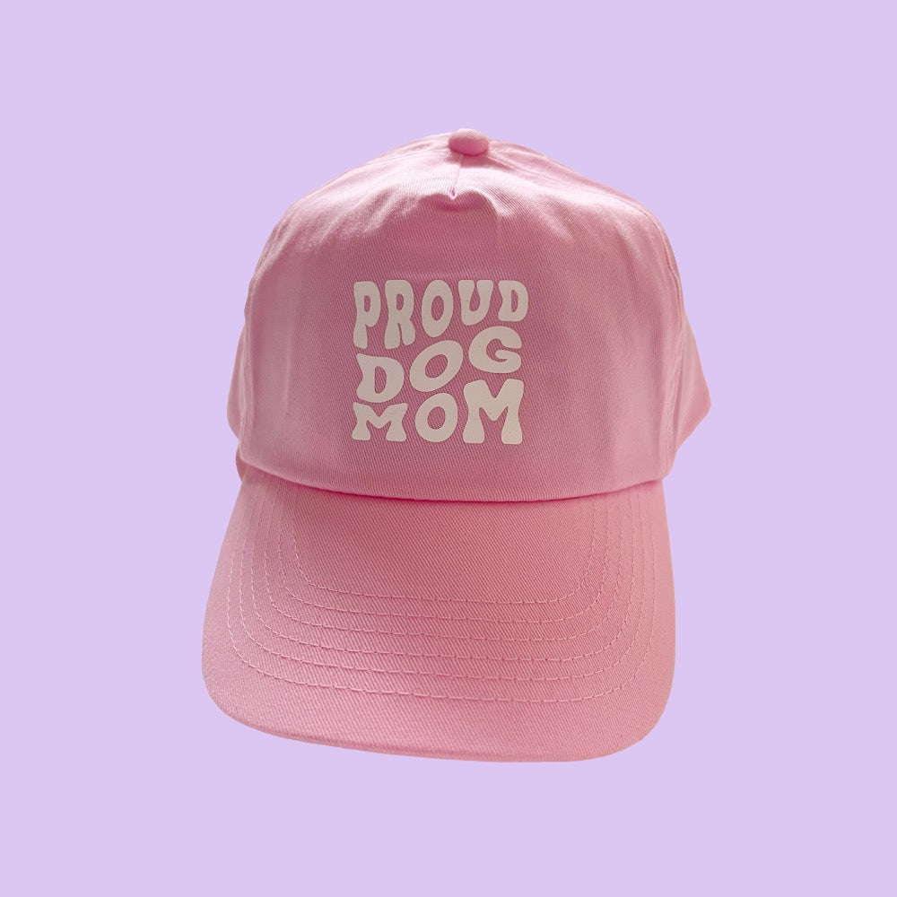 PetPwr-Cappellino-Proud_dog_mom-Rosa-Fronte