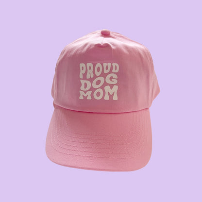 PetPwr-Cappellino-Proud_dog_mom-Rosa-Fronte