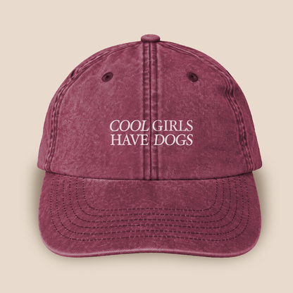 Cappellino "Cool Girls Have Dogs"