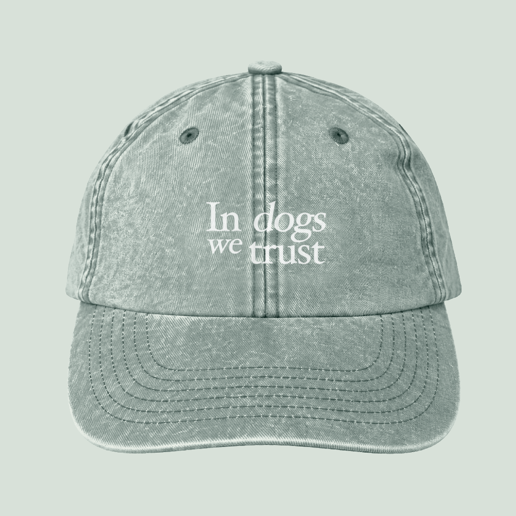 Cappellino "In Dogs We Trust"