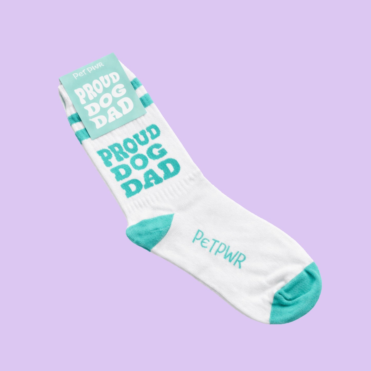 PetPwr-socksProud-dog-Dad-Green