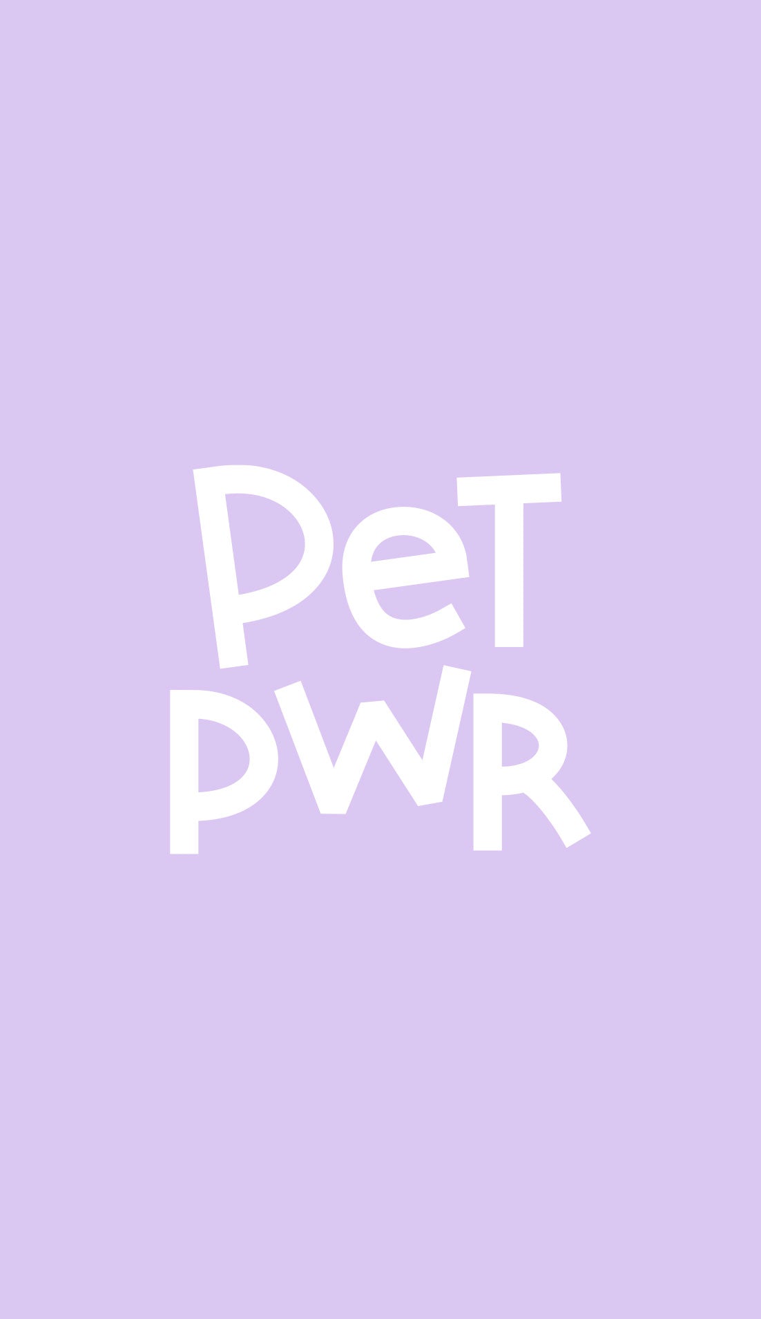 Pet Pwr logo nome lilla