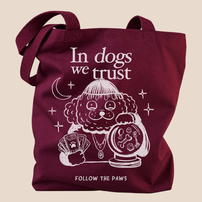Tote bag "In Dogs We Trust"