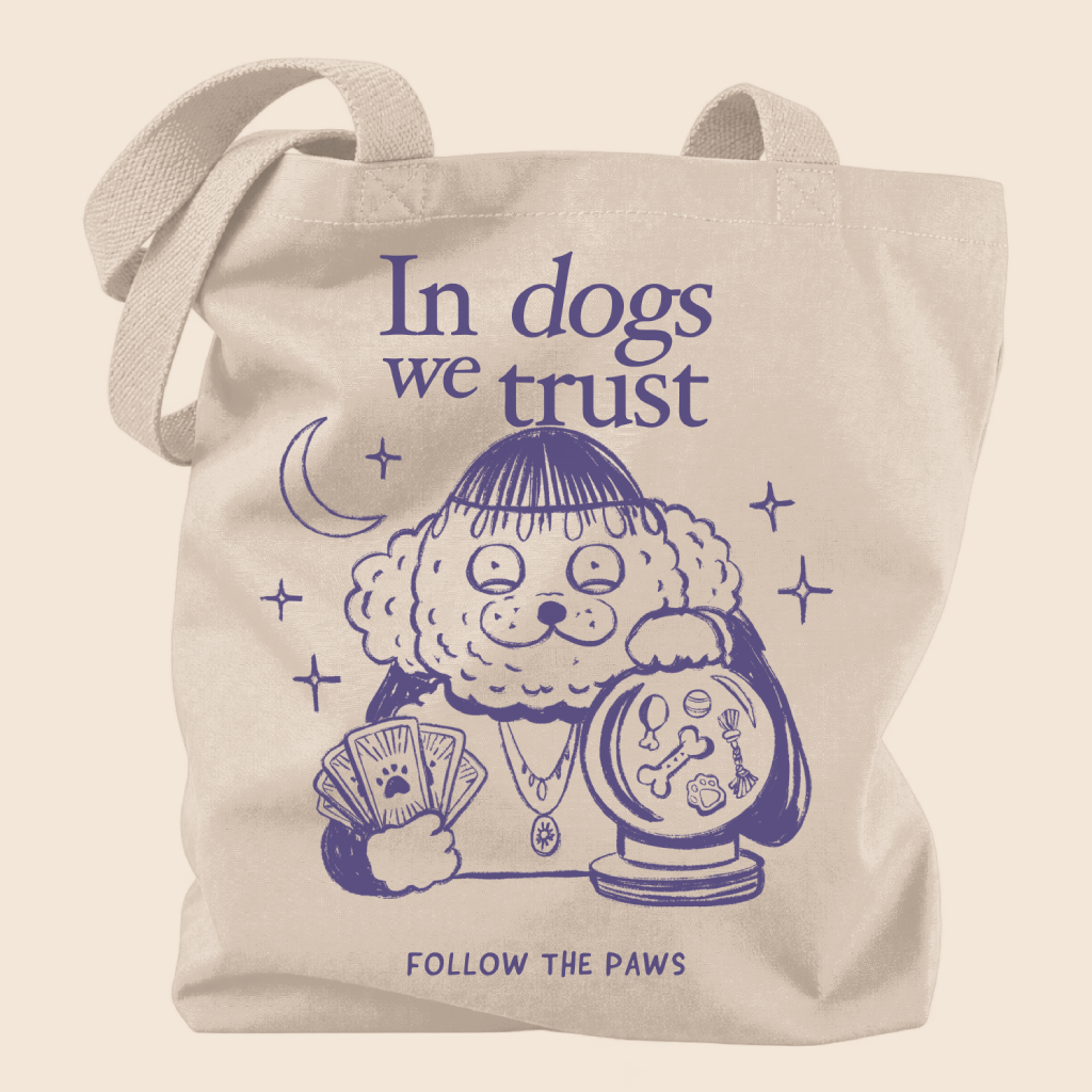 Tote bag "In Dogs We Trust"
