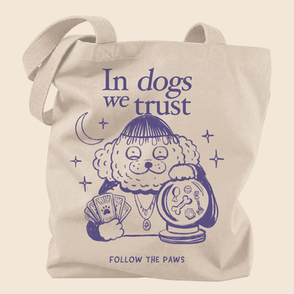 Tote bag "In Dogs We Trust"