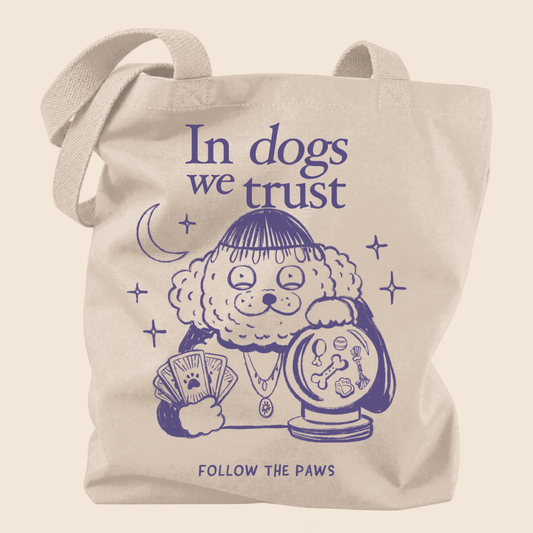 Tote bag "In Dogs We Trust"