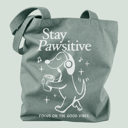 Tote bag "Stay Pawsitive"