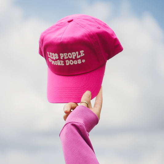 Cappellino "Less people more dogs"