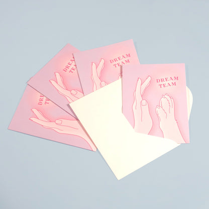 Greeting card "Dream team" dog