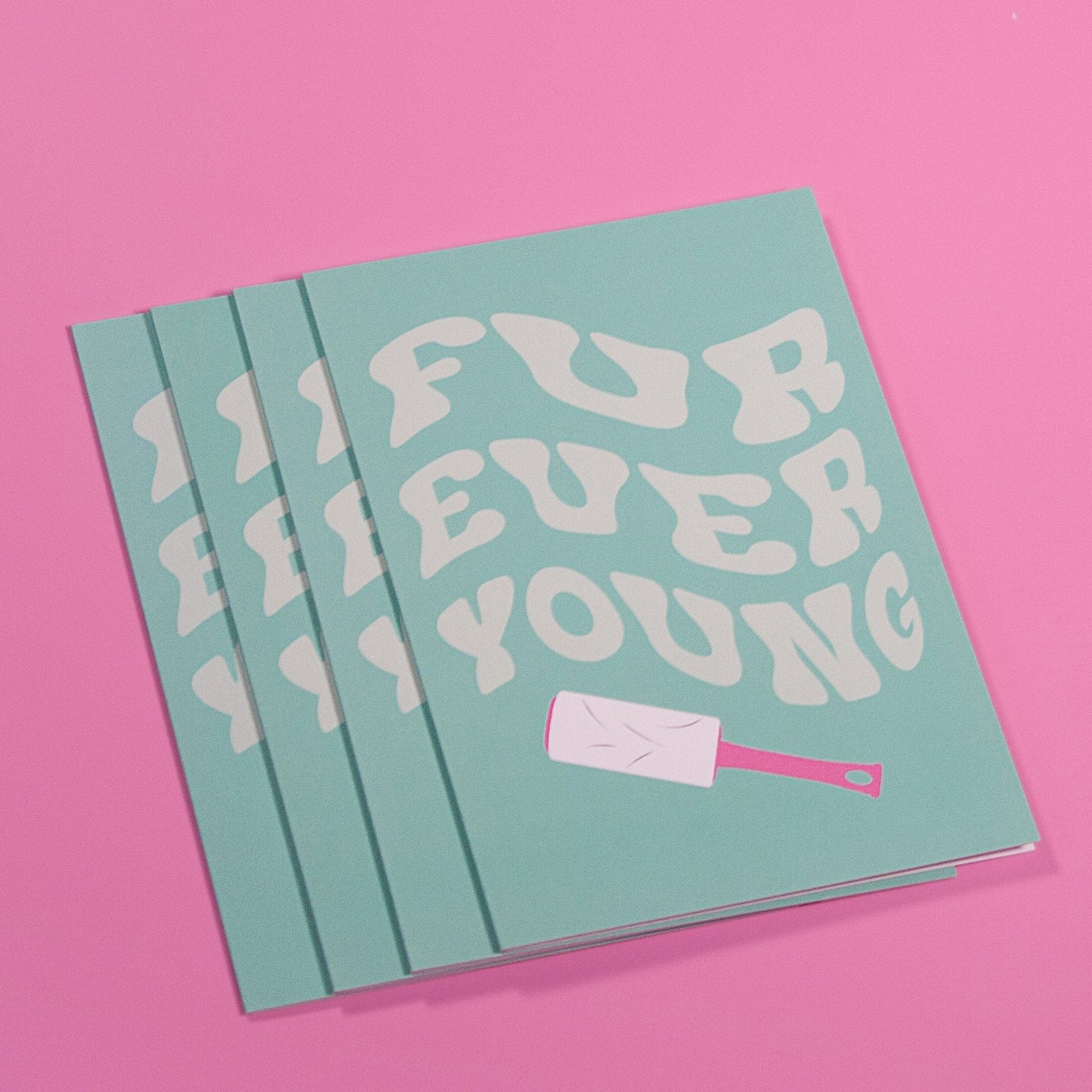 Greeting card "FURever young" 02