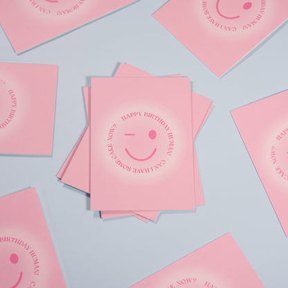 Greeting card "Happy birthday human" 02