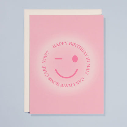 Greeting card "Happy birthday human" 03