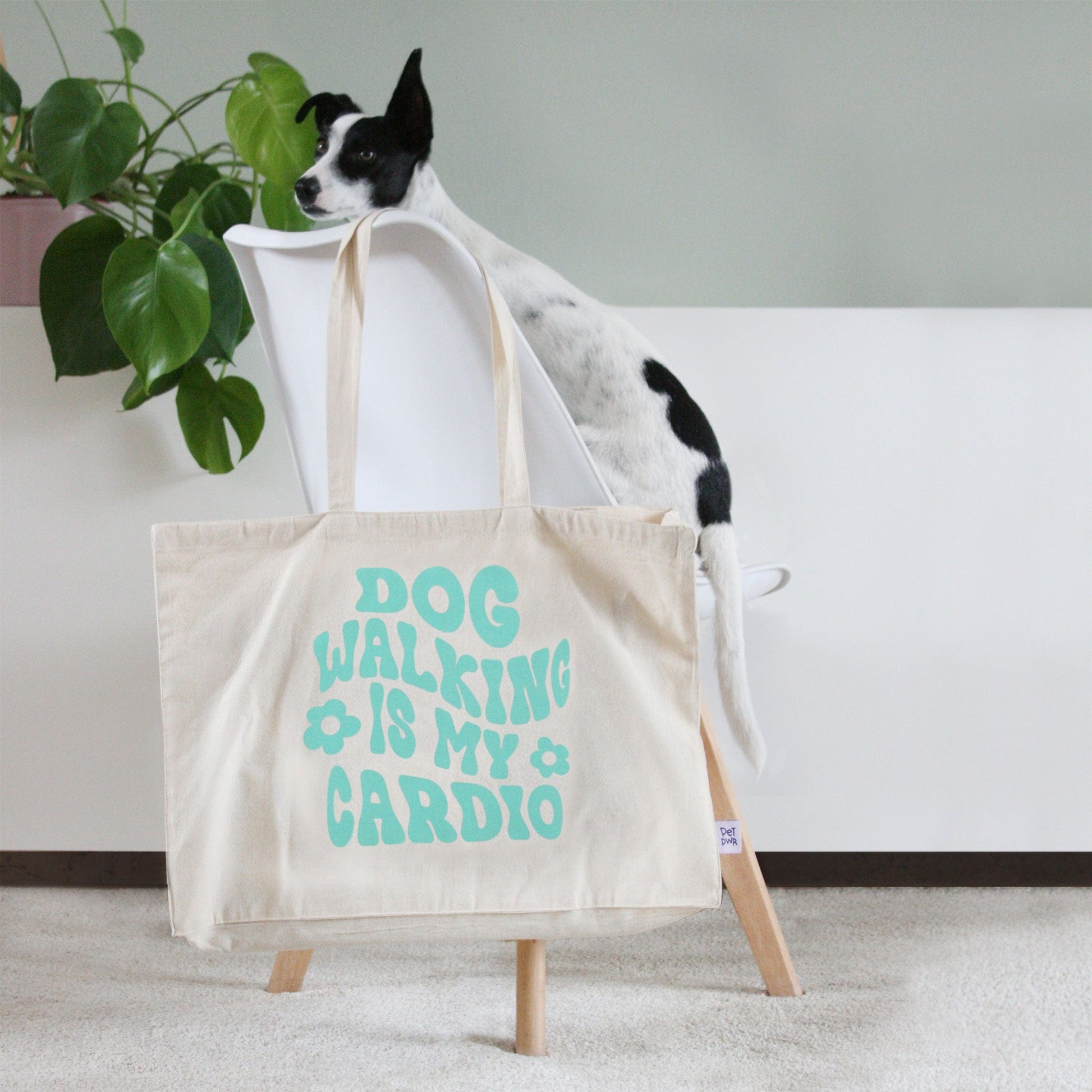 Maxi bag "Dog walking is my cardio" 🐶